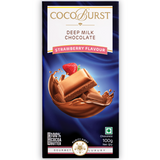 Deep Milk Chocolate Strawberry Flavour - 50g/100g/200g