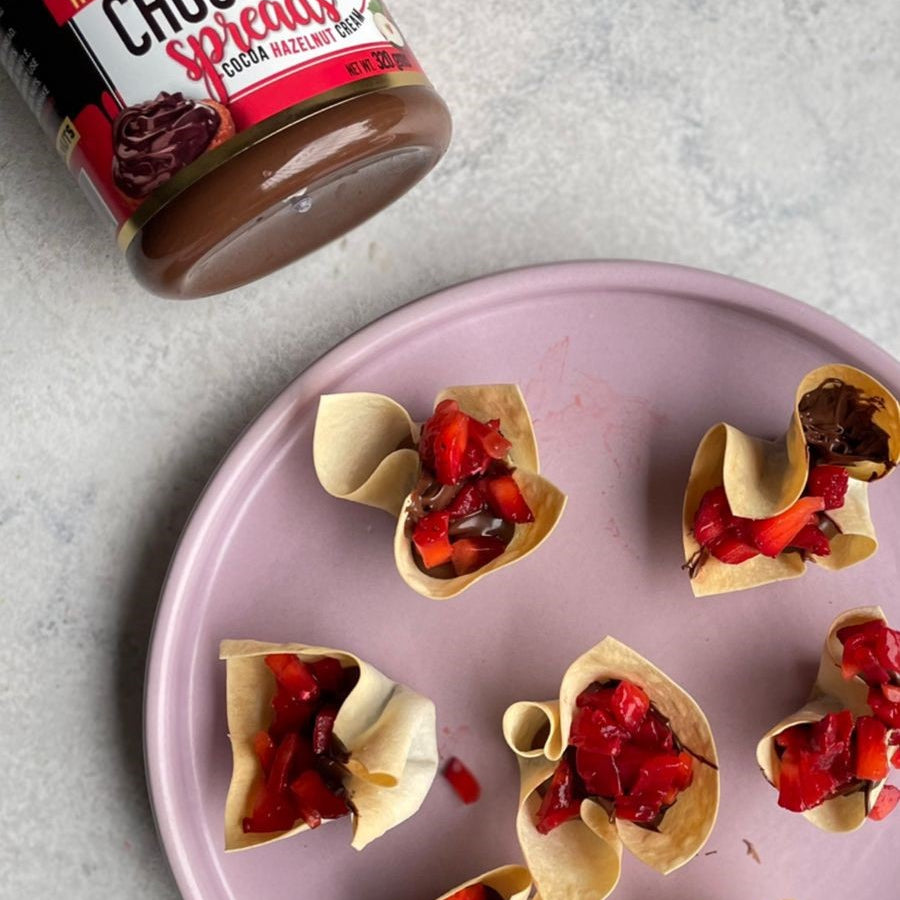 Chocolate Hazelnut Strawberry Bites