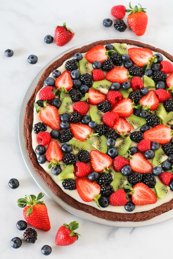 Chocolate Fruit Pizza