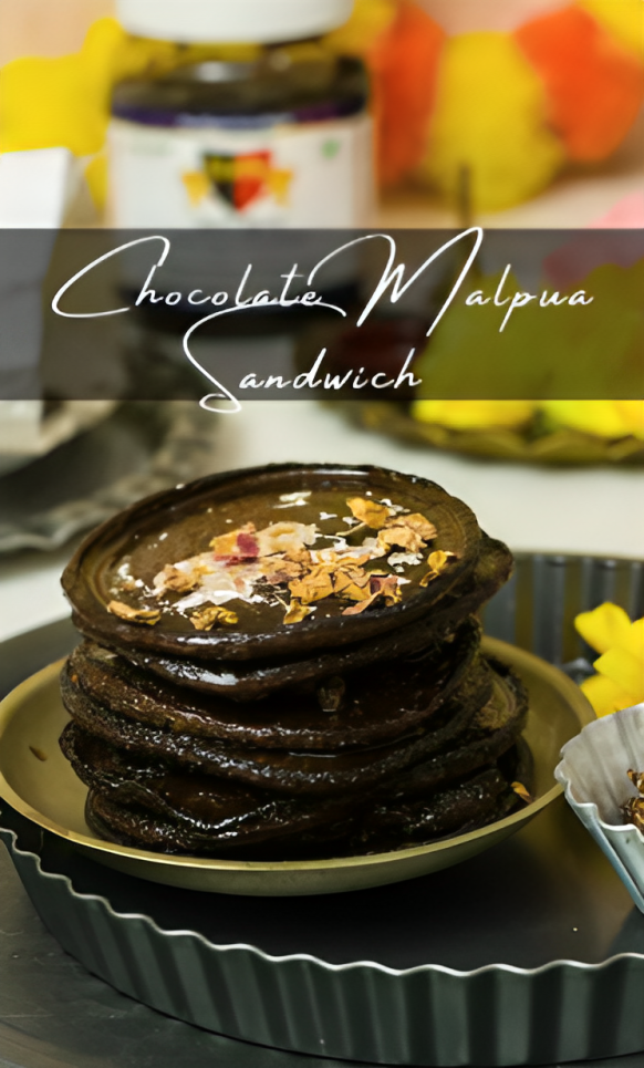 Chocolate Malpua Sandwich