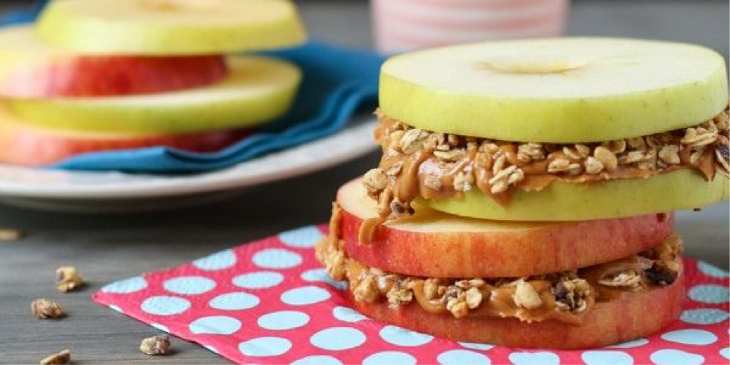 Almond Butter Apple Sandwich