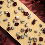 White Chocolate || 30% Cranberry & Blueberry