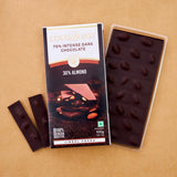 70% Intense Dark Chocolate || 30% Roasted Almonds