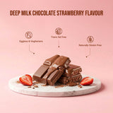 Deep Milk Chocolate || Strawberry Flavour