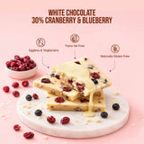 White Chocolate || 30% Cranberry & Blueberry