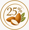 25% Almonds