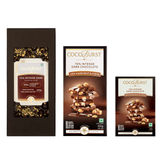 70% Intense Dark Chocolate || 30% Hazelnut & Pista