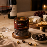 Dark Hazelnutty Whole Hazelnuts || Dark Chocolate Coating - 120g