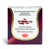 Intense Dark Chocolate || Couverture Buttons – 70.7% (500g)