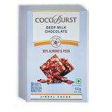 Deep Milk Chocolate || 30% Almond & Pista