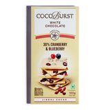 White Chocolate 30% Cranberry & Blueberry