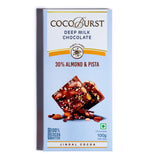 Deep Milk Chocolate || 30% Almond & Pista