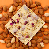 White Chocolate  || 30% Almond & Pista