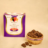 Deep Milk Chocolate Couverture Buttons || 35.5% Cocoa, 21.1% Milk Solids (500g)