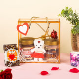 Teddy & Chocolate Bliss- A Valentine's Hamper of Sweet Love