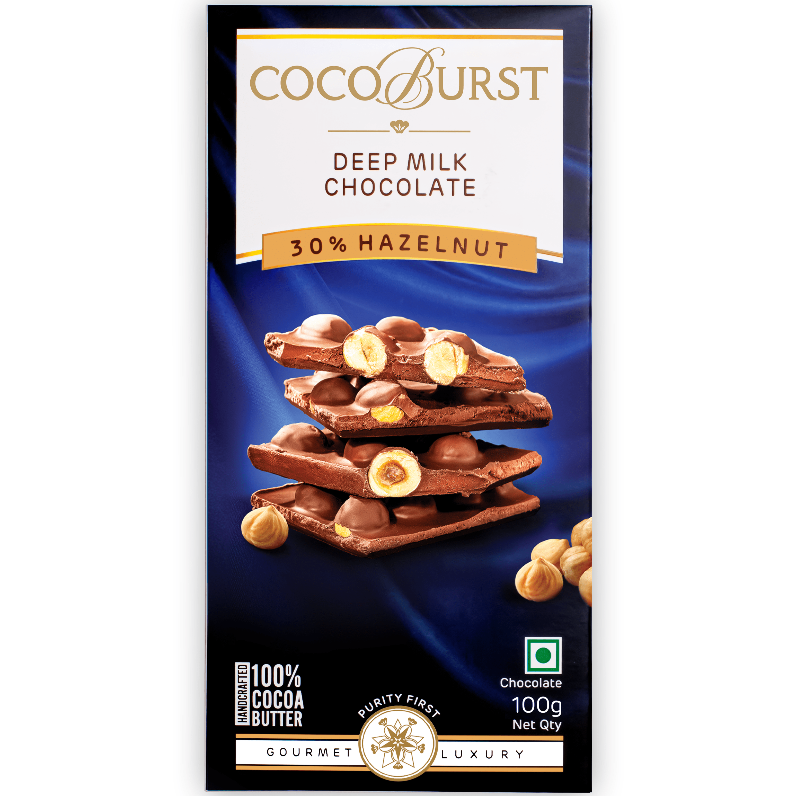 Deep Milk Chocolate 30% Hazelnut -  100g/200g