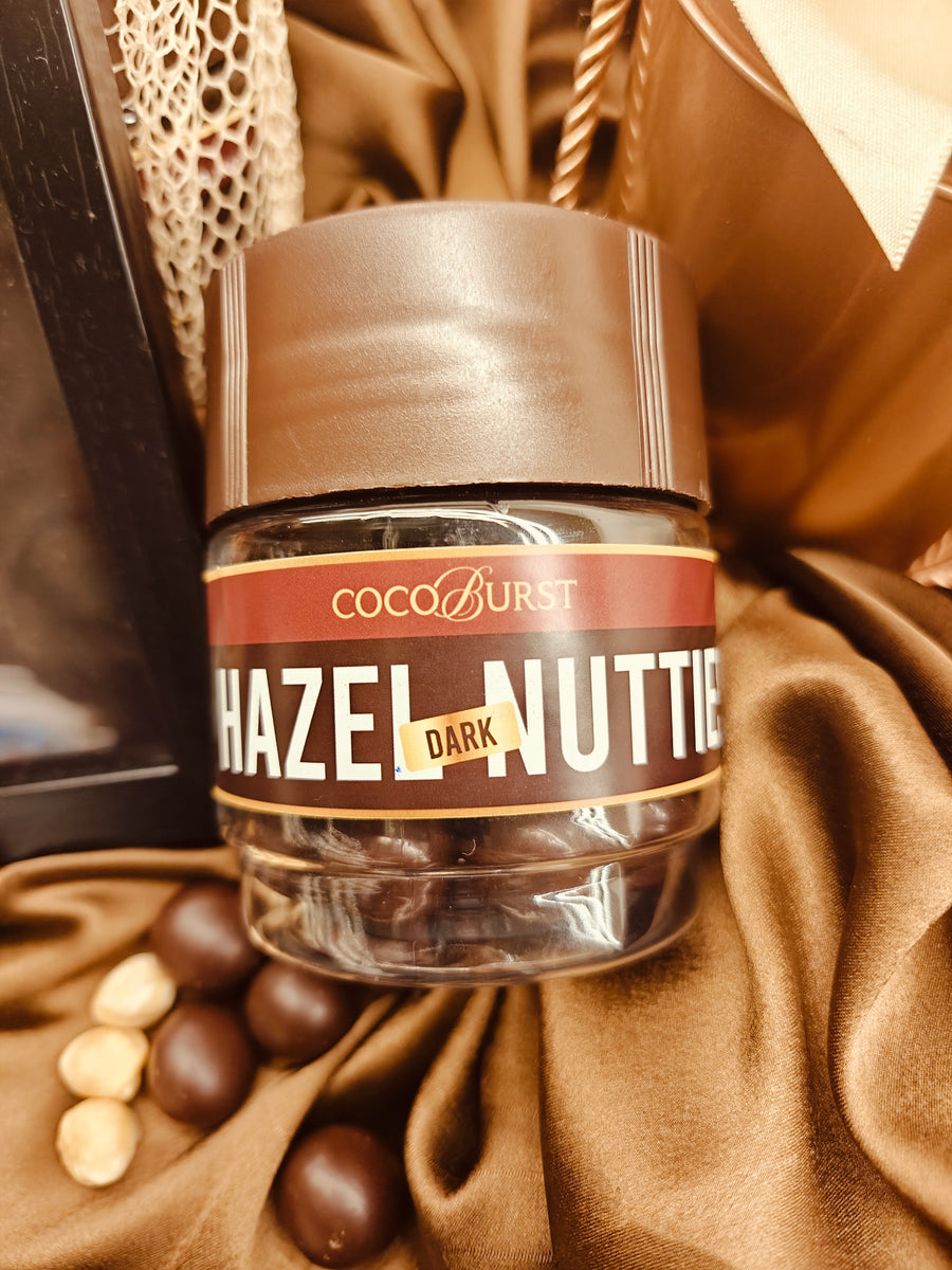 Hazel Nutties - Whole Roasted Hazelnuts In Dark Chocolate