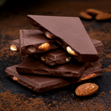70% Intense Dark Chocolate || 30% Roasted Almonds