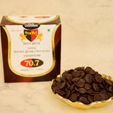 Intense Dark Chocolate || Couverture Buttons – 70.7% (500g)