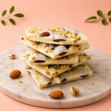 White Chocolate  || 30% Almond & Pista