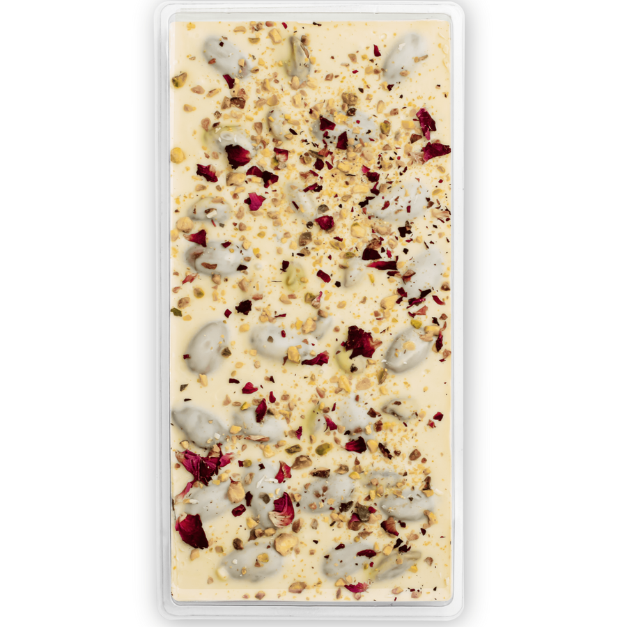 White Chocolate 30% Almond & Pista - 100g/200g