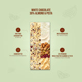 White Chocolate  || 30% Almond & Pista