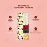 White Chocolate 30% Cranberry & Blueberry