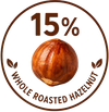 15% Whole Roasted  Hazelnut