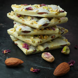 White Chocolate 30% Almond & Pista - 50g/100g/200g