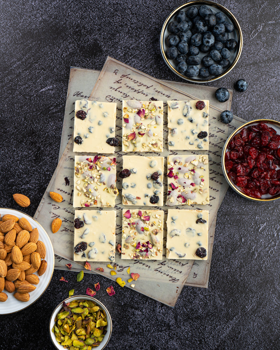 Wholesome White Chocolate with dried Cranberry - 200gms