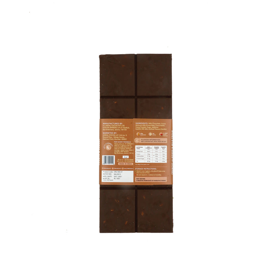 Deep Milk Chocolate with roasted Almonds - 200gms