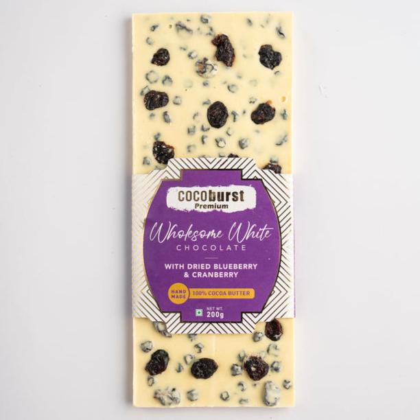 White Chocolate 30% Cranberry & Blueberry - 50g/100g/200g